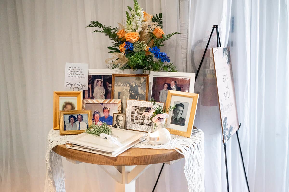memory table design by Local Revival Wedding Planner