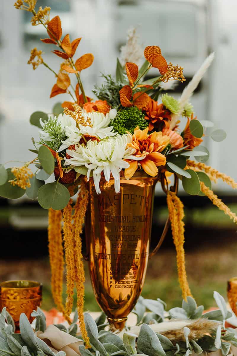 70s styled shoot decor and design by Tampa wedding planner Local Revival and photos by LD Creative Co