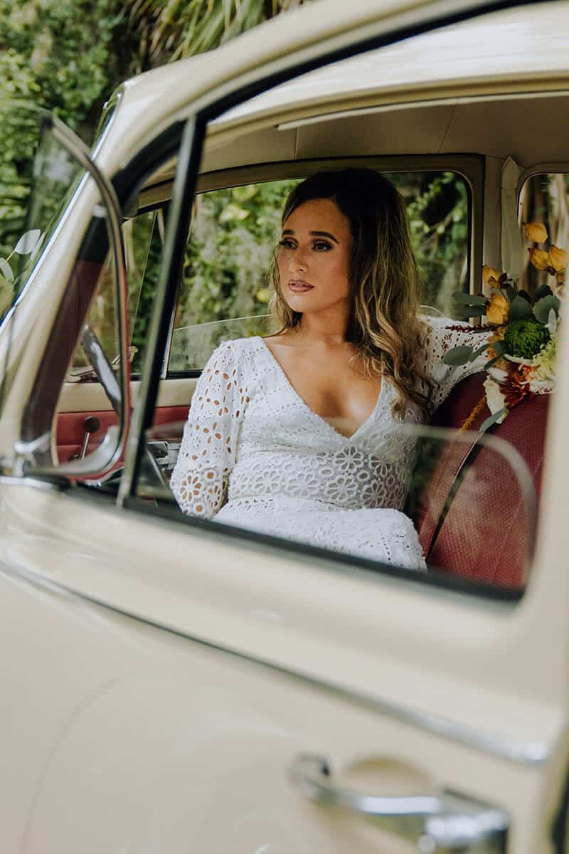 bridal portrait 70s styled shoot collaboration Tampa wedding planner Local Revival and LD Creative Co.