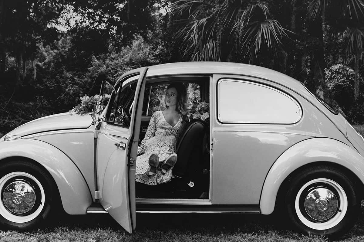 bridal portrait 70s styled shoot collaboration Tampa wedding planner Local Revival and LD Creative Co.